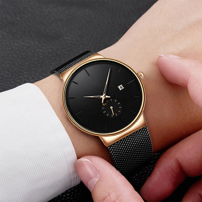 ⌚ 50% OFF NOW! Free Delivery！ 📦 💧 Men's Minimalist Waterproof Quartz Watch – Clean dial, durable build & perfect for daily or office wear ✨