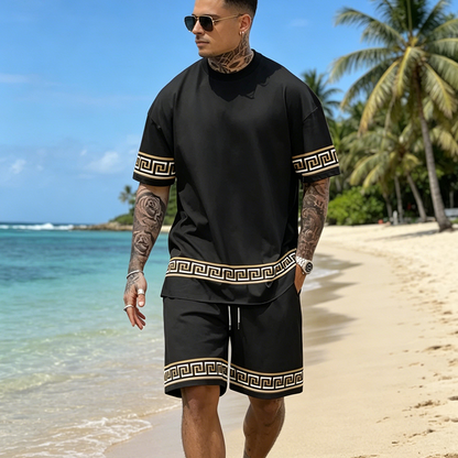 🌿 LIMITED-TIME 50% OFF! ✨ Short Sleeve & Shorts Set – Breathable, Oversized ✨
