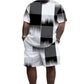 🔥2026 New Arrival 🔥Men's Abstract Print T-Shirt & Shorts Set