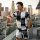 🔥2026 New Arrival 🔥Men's Abstract Print T-Shirt & Shorts Set