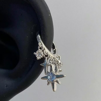 💐40% OFF ! Celestial Dangle Hoop Earrings – From desk to dance floor 🌙👗