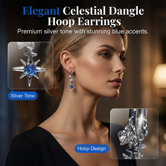 💐40% OFF ! Celestial Dangle Hoop Earrings