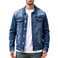 ⏳ LAST 7 DAYS AT £29.99! Price Rises to £34.99.Men’s Casual Vintage-Wash Distressed Denim Jacket