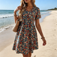 🔥While Supplies Last 40% OFF!🔥 Women's Summer Floral V-Neck Short Sleeve Dress