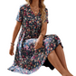 🔥While Supplies Last 40% OFF!🔥 Women's Summer Floral V-Neck Short Sleeve Dress