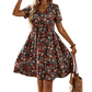 🔥While Supplies Last 40% OFF!🔥 Women's Summer Floral V-Neck Short Sleeve Dress