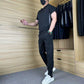 🔥While Supplies Last 40% OFF!🎉 Men's Casual Sports Short Sleeve Long Pants Two-Piece Set