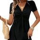 📢📢40% OFF !! ⏰Women's V-neck Front Knotted Sleeveless Dress