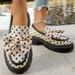 🔥While Supplies Last 40% OFF!🎉 Women's Polka Dot Bow Platform Loafers