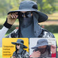 ⛰️🧢 Outdoor Mountaineering Sun Hat – UPF 50+, Breathable Mesh, Wide Brim, Foldable. Perfect for Hiking, Fishing, or Beach! ☀️🌲🎣
