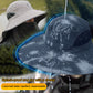 ⛰️🧢 Outdoor Mountaineering Sun Hat – UPF 50+, Breathable Mesh, Wide Brim, Foldable. Perfect for Hiking, Fishing, or Beach! ☀️🌲🎣