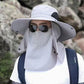 ⛰️🧢 Outdoor Mountaineering Sun Hat – UPF 50+, Breathable Mesh, Wide Brim, Foldable. Perfect for Hiking, Fishing, or Beach! ☀️🌲🎣