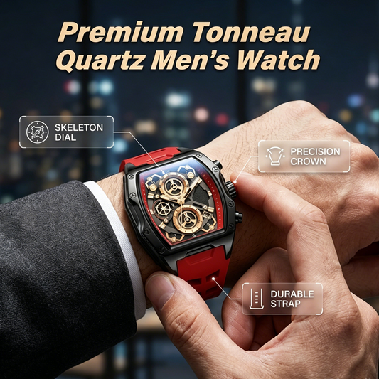 🔥While Supplies Last 40% OFF!🎉 Men's Tonneau Quartz Watch