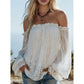 🌸40% OFF！✨Women's Bohemian Off-Shoulder Lace Top