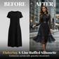 ⏳Limited-time 50% off⏰Elegant Polka Dot Tie-Neck Midi Dress 👗