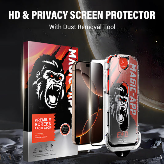 🔥While Supplies Last 40% OFF!🎉 HD & Privacy Screen Protector with Dust Removal Tool