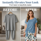 👚 50% OFF NOW! 🌸 Women's Side-Tie Top & Patterned Pants Set – Flowy, adjustable fit & perfect for summer vacations or resort wear 👖