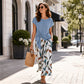 👚 50% OFF NOW! 🌸 Women's Side-Tie Top & Patterned Pants Set – Flowy, adjustable fit & perfect for summer vacations or resort wear 👖