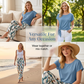 👚 50% OFF NOW! 🌸 Women's Side-Tie Top & Patterned Pants Set – Flowy, adjustable fit & perfect for summer vacations or resort wear 👖