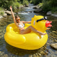 🔥While Supplies Last 40% OFF!🎉 Large Yellow Duck Inflatable Pool Float