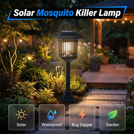 🔥While Supplies Last 40% OFF!🎉 Solar Powered 2-in-1 Mosquito Zapper & Garden Light