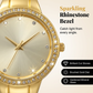 🔥While Supplies Last 40% OFF!🎉 Women's Gold Bangle Watch with Rhinestone Bezel