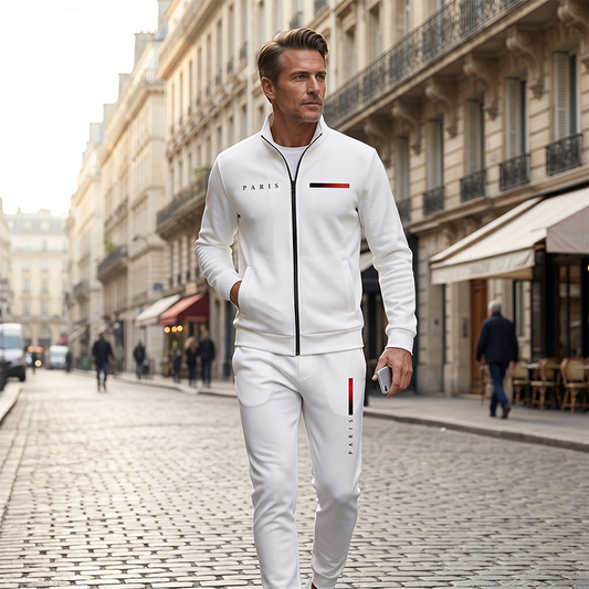 🧥 LIMITED-TIME 50% OFF! ✨ Men's Printed Zip Jacket & Pants Set – Complete, Soft, Casual 🎨