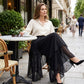 🔥While Supplies Last 40% OFF!🎉 Women's Asymmetrical Chiffon Wide-Leg Pants
