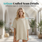 🔥While Supplies Last 40% OFF!🎉 Women's Solid Color Loose Fit Boat Neck Top