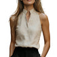 🔥While Supplies Last 40% OFF!🌸Summer Sleeveless Stand Collar V-Neck Top