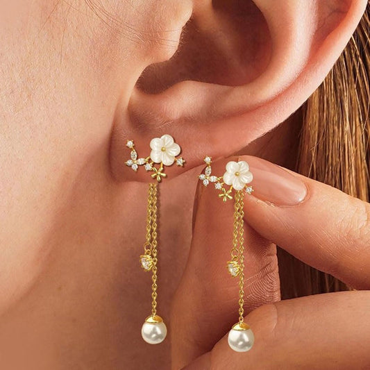💎 50% OFF – LIMITED STOCK! Convertible Flower Dangle Earrings – 3-in-1 Design, Hypoallergenic & Shiny 🌸⚡【Grab Yours Now】