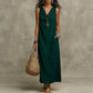 🔥While Supplies Last 40% OFF!🎉 Women's Sleeveless Cowl Neck Maxi Dress with Pockets