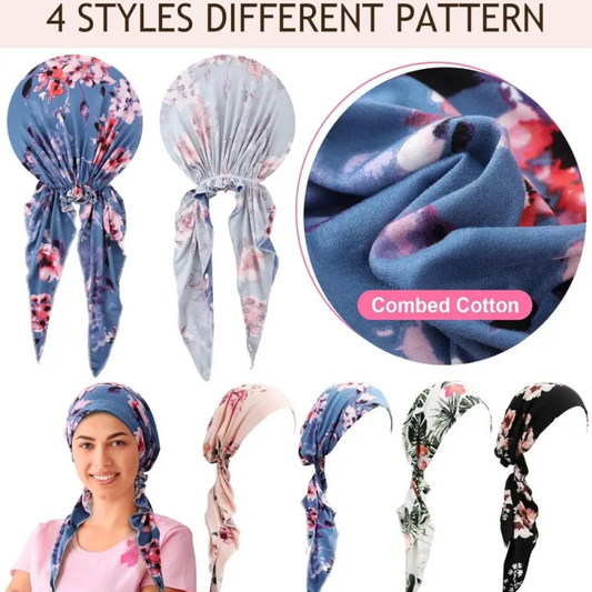 🔥While Supplies Last 40% OFF!🎉 Women's Floral Pre-Tied Head Scarf Turban