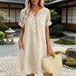 🏖️ LIMITED-TIME 50% OFF! 👗Women's V-Neck Tunic Dress – Relaxed Fit, Pockets & Breathable