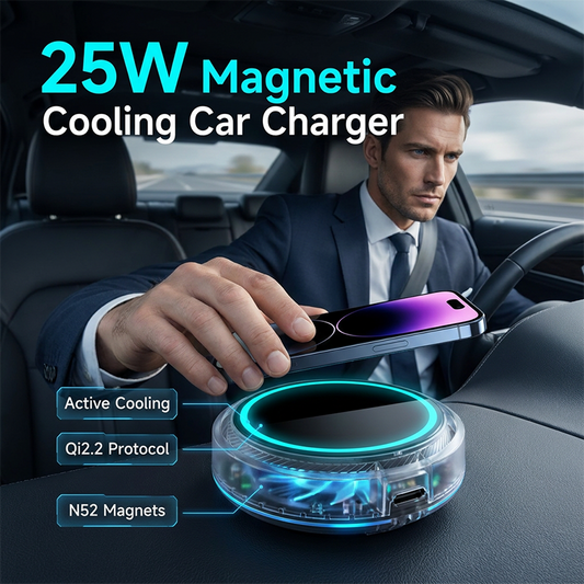 🔥While Supplies Last 40% OFF!🎉 Magnetic Car Charger with Cooling Fan