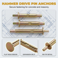 🔥While Supplies Last 40% OFF!🎉 Hammer Drive Pin Anchor for Concrete & Brick