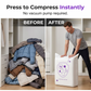 💐 Buy 2 Get 1 Free! Vacuum Storage Bags – Save 80% Space for Clothes & Bedding 📦💨