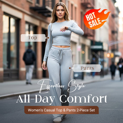 🔥While Supplies Last 40% OFF!🎉 Women's Casual Top & Pants 2-Piece Set