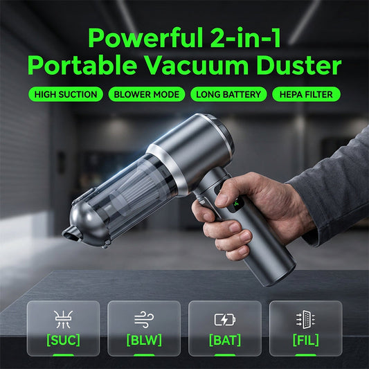 🔥While Supplies Last 40% OFF!🎉 Portable Handheld Vacuum with Brushless Motor & Digital Display
