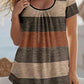 🔥While Supplies Last 40% OFF!🎉 Women's Plus Size Pleated Color Block T-Shirt