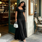 📢📢40% OFF !! ⏰Women's Square Neck Bodice & Maxi Skirt Set