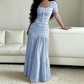 📢📢40% OFF !! ⏰Women's Square Neck Bodice & Maxi Skirt Set