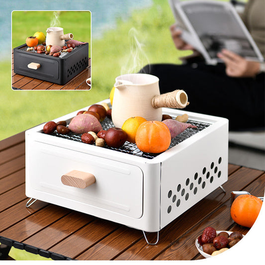 🥳 50% OFF! 🥳 Outdoor multifunctional camping charcoal grill &🍢 Outdoor barbecue🍢