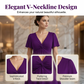 🎁2026 New Arrivals 50% OFF💥Elegant V-Neck Twist Front Dress with Pockets – Flattering ruched waist, breathable & flowy – perfect for work, weddings or date nights – chic and functional 💃