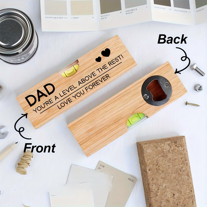 📢📢BUY 1 GET 1 FREE !!⏰2-in-1 Spirit Level & Bottle Opener for Dad