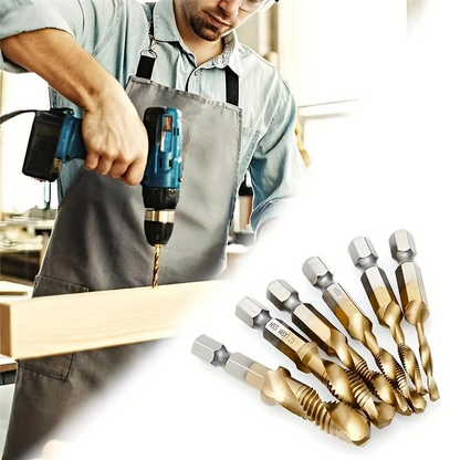 🔥While Supplies Last 40% OFF!🎉 6PCS Multipurpose Compound Spiral Tap Set