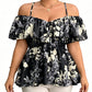 🔥While Supplies Last 40% OFF!🎉 Women's Plus Size Printed Off-Shoulder Ruffle Cami Top