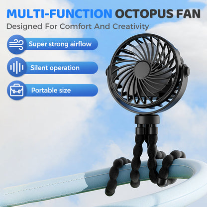 🔥While Supplies Last 40% OFF!🎉 Mini Handheld Multi-Function Octopus Fan
