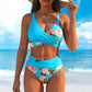 🔥While Supplies Last 40% OFF!🎉 Women's Floral Print High Waist Bikini Set