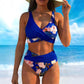 🔥While Supplies Last 40% OFF!🎉 Women's Floral Print High Waist Bikini Set